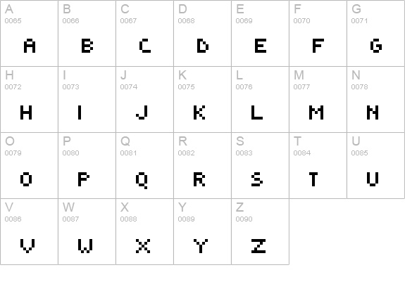 Genx KCond Cyr uppercase A-Z preview