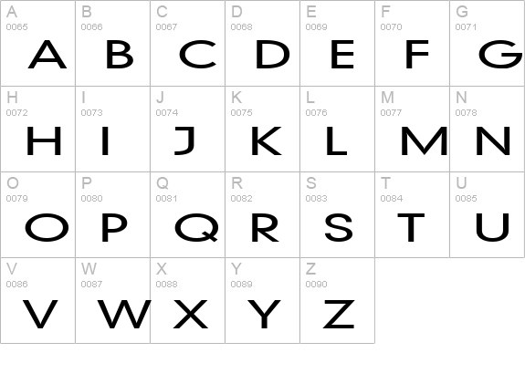 Geo 579 Extended Normal uppercase A-Z preview