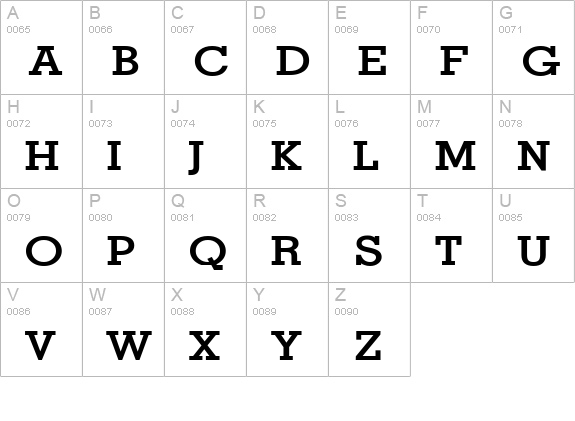 Geo Wide Bold uppercase A-Z preview