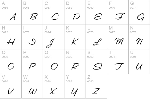 Geoffrey uppercase A-Z preview