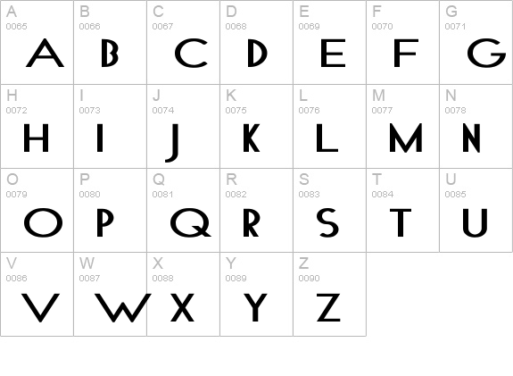GeoPlain Wd Bold uppercase A-Z preview