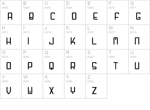 GF Fuffiger uppercase A-Z preview