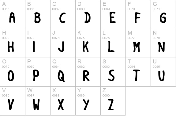GF Matilda normal uppercase A-Z preview
