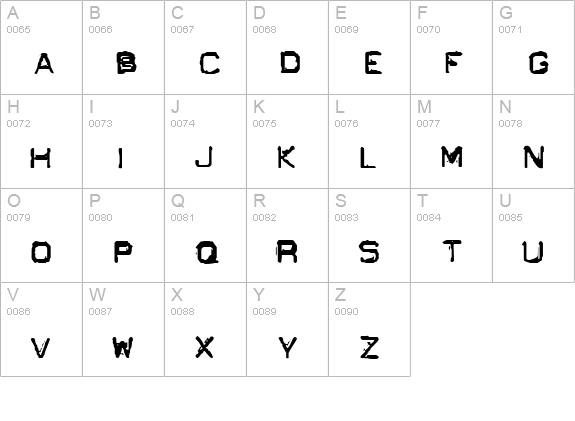 GF Ordner Inverted uppercase A-Z preview