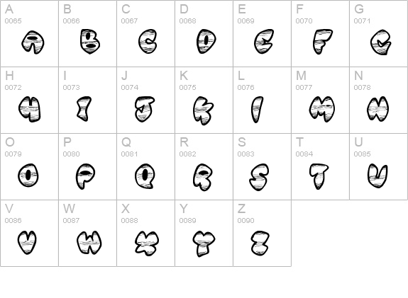 Ghetto Master uppercase A-Z preview