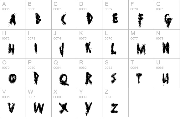 Ghost Reverie uppercase A-Z preview