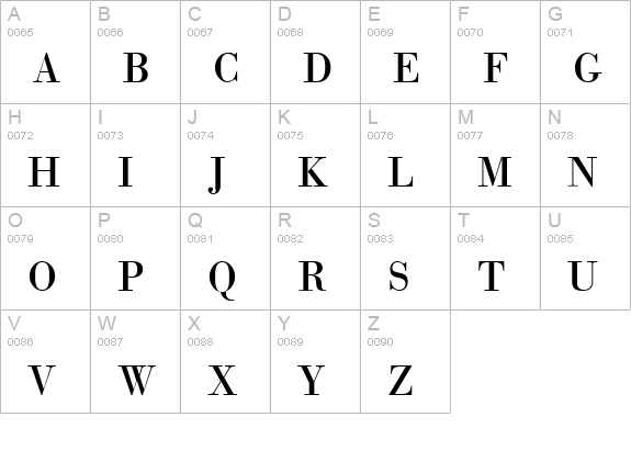 GiambattistaVsPetit uppercase A-Z preview