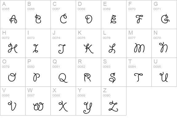 Giddyup Std uppercase A-Z preview