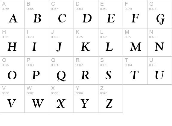 Gilde Bold Italic uppercase A-Z preview