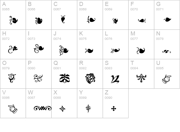 Gilde Sorts uppercase A-Z preview
