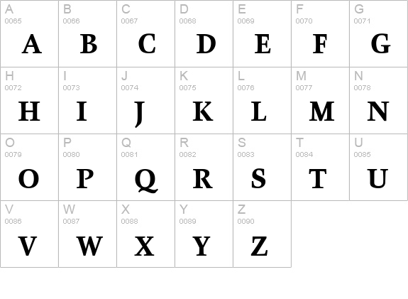 Gilgamesh Bold uppercase A-Z preview