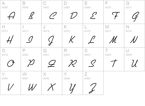 GilliesGotDLig uppercase A-Z preview