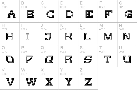 Ginger Peachy NF uppercase A-Z preview