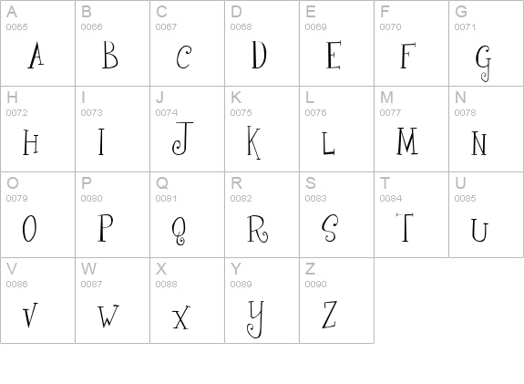 Girls are Weird uppercase A-Z preview