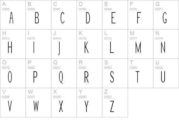 Girth Control uppercase A-Z preview
