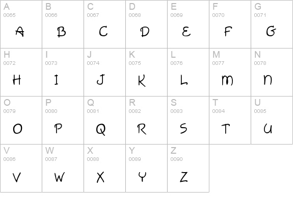 Gisele Script uppercase A-Z preview