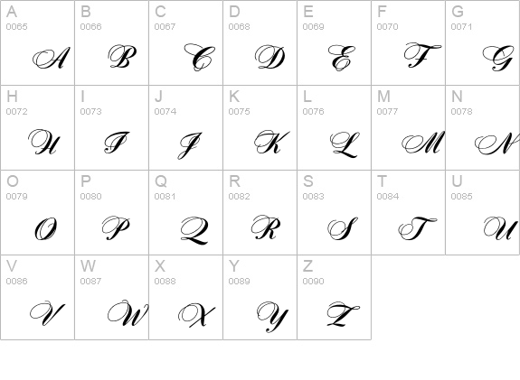 Gitarre uppercase A-Z preview