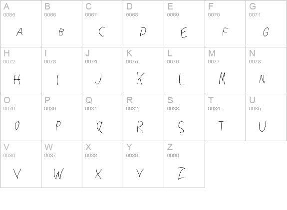 Giyasaw uppercase A-Z preview