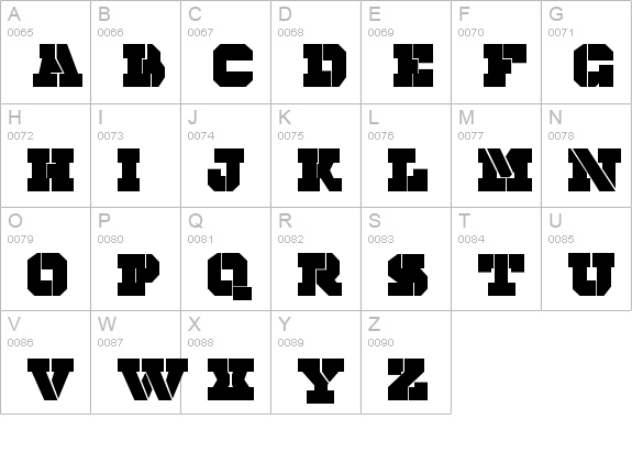 glazer uppercase A-Z preview