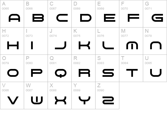 Gnaw Hard uppercase A-Z preview