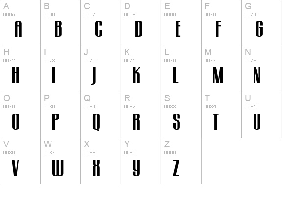 gogoâ€¢big uppercase A-Z preview