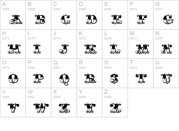 Gold Standard Fill uppercase A-Z preview