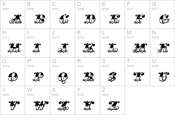 Gold Std Italic Fill uppercase A-Z preview