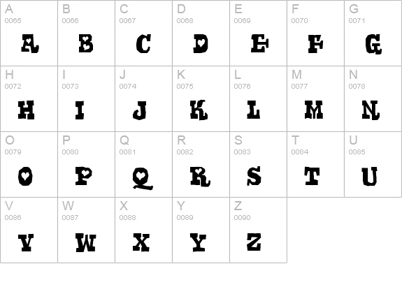 GomokuRg-Regular uppercase A-Z preview