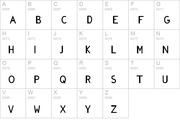 GonzaPlus-Bold uppercase A-Z preview