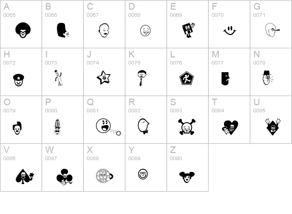 Good Head uppercase A-Z preview