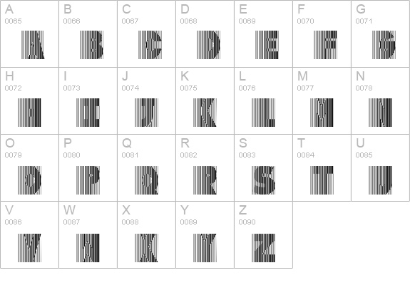 Good Vibes uppercase A-Z preview