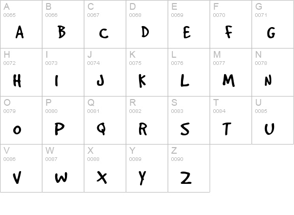 GoodDog Plain uppercase A-Z preview