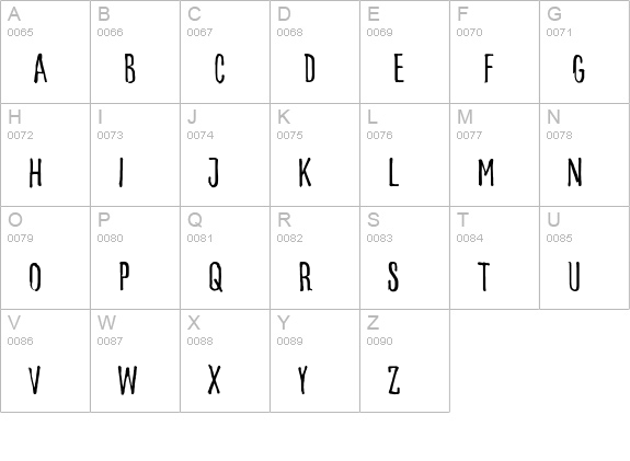 Goodlife Sans Condensed uppercase A-Z preview