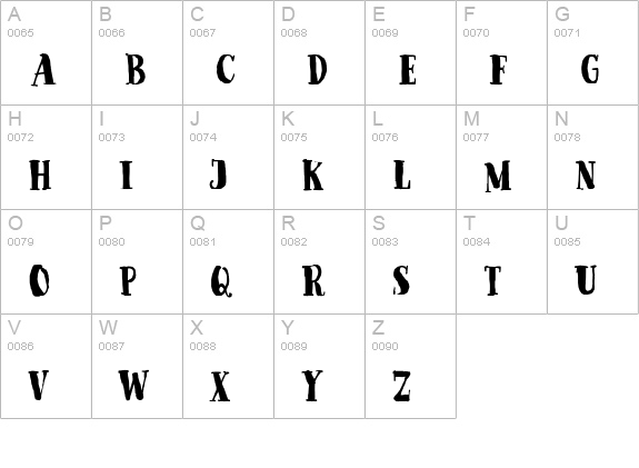 Goodlife Serif Bold uppercase A-Z preview