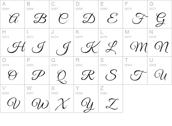 GoodVibrationsROB Script uppercase A-Z preview