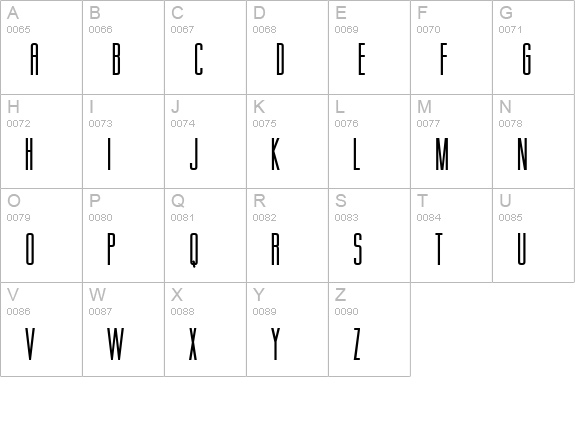 Gorgio Bold uppercase A-Z preview