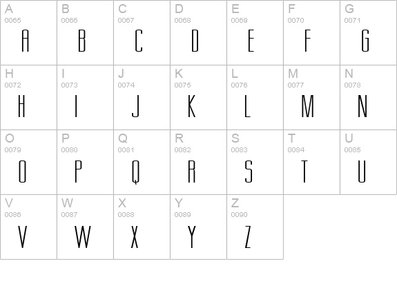 Gorgio Extended Normal uppercase A-Z preview