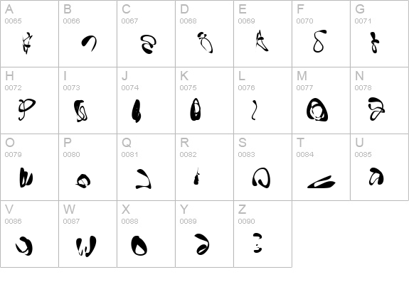 Gornathon Regular uppercase A-Z preview