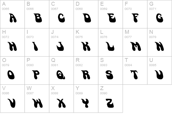 GoSoul uppercase A-Z preview