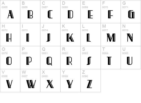 Gotham Rail Company NF uppercase A-Z preview