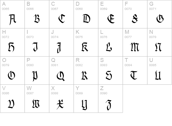 Gothamburg Bold uppercase A-Z preview