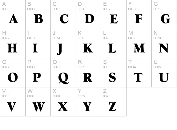 Goudx-ExtraBold uppercase A-Z preview