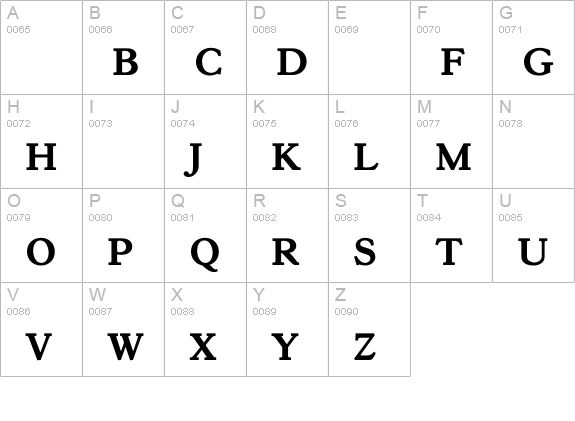 GoudY38ExtraBold uppercase A-Z preview