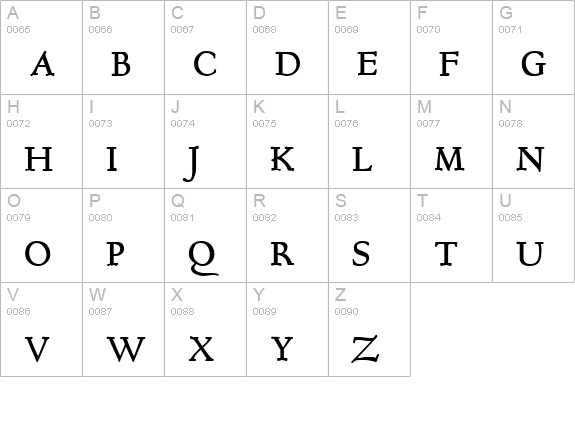 GoundyHundred Bold uppercase A-Z preview