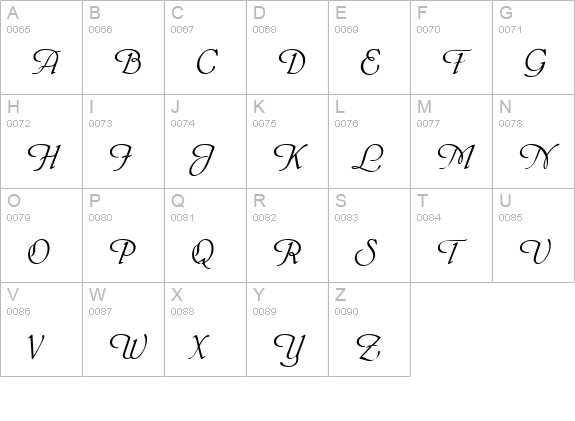 Graffiato uppercase A-Z preview