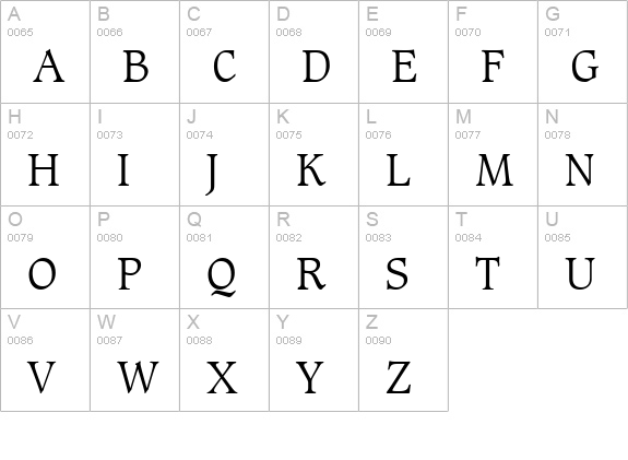 Grammateus Light SSi Light uppercase A-Z preview