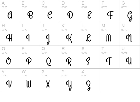 Grand Hotel uppercase A-Z preview