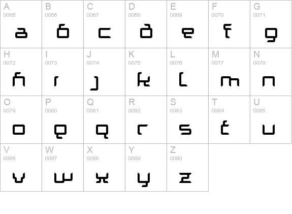 Granolae uppercase A-Z preview