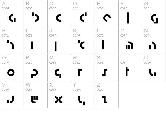 Graphic uppercase A-Z preview