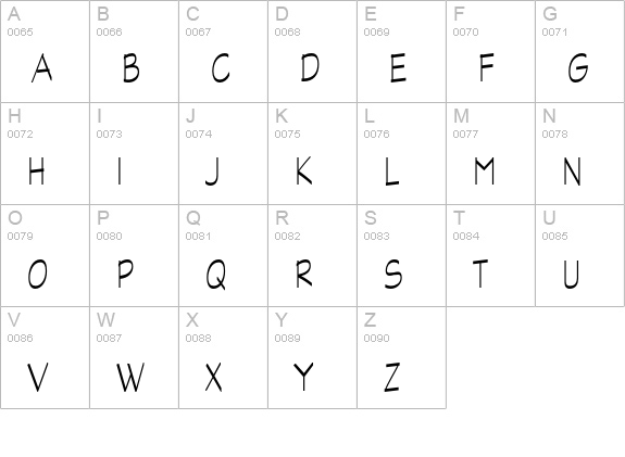 Graphite Std Light Narrow uppercase A-Z preview